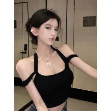 批发2026<b class='q'>莫代尔</b>面料 260克  挂脖吊带<b class='q'>背心女</b>