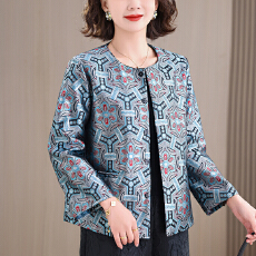 批发实拍<b class='q'>气质</b>独特新中式女装国风宋锦<b class='q'>外套</b>女2026春季新款唐装复古上衣