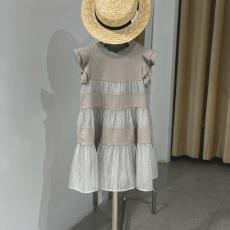 批发女童夏季<b class='q'>连衣裙</b>2026夏装韩版时尚小女孩拼接飞袖背心裙儿童公主裙