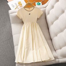 批发<b class='q'>女</b><b class='q'>童</b>甜美公主裙夏装2026新款女孩薄款短袖<b class='q'>连衣裙</b>夏季女大<b class='q'>童装</b>裙子