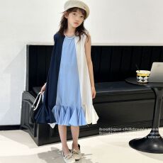 批发女童夏装<b class='q'>连衣裙</b>2026新款儿童夏天洋气时髦裙子大童夏季薄款背心裙