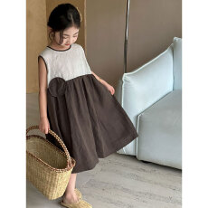 批发女童夏装<b class='q'>连衣裙</b>2026新款洋气女孩公主裙子夏天童装儿童拼色<b class='q'>背心裙</b>