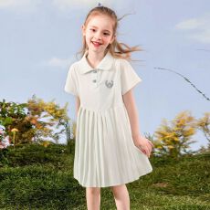 批发<b class='q'>女</b><b class='q'>童</b>连衣裙<b class='q'>夏装</b>2026新款洋气大童学院公主裙儿童夏季短袖polo裙子