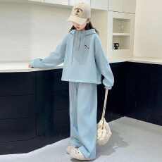 批发女童纯色套装春秋季2025新款洋气<b class='q'>儿童</b>韩版衣服春装<b class='q'>运动服</b>两件套潮