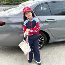 批发<b class='q'>女</b><b class='q'>童</b><b class='q'>运动</b><b class='q'>套</b>装春秋款2026新款立体蝴蝶结中<b class='q'>大</b>童拼色卫衣卫裤两件套