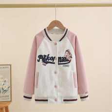 批发女童运动外套春秋款2025新款洋气<b class='q'>儿童</b>春装<b class='q'>夹克</b>上衣女孩春季棒球服