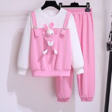 批发女童春秋套装2026新款女孩卫衣运动服<b class='q'>儿童</b>洋气网红时髦童装两件套