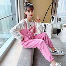 批发女童春秋套装2026新款女孩卫衣运动服<b class='q'>儿童</b>洋气网红时髦童装两件套