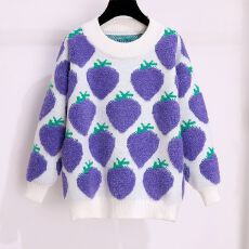 批发女童秋<b class='q'>冬</b>款毛衣2025新款秋<b class='q'>冬</b>装洋气儿童上衣中大童加厚打底针织衫