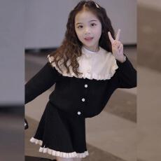批发<b class='q'>女童</b>小<b class='q'>香风</b>套装秋季2025新款休闲洋气儿童毛衣两件套女孩开衫<b class='q'>短裙</b>
