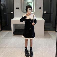 批发女童小香风针织套装<b class='q'>连衣裙</b>2025新款<b class='q'>儿童</b>洋气裙子女大童秋季公主裙