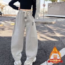 批发女童<b class='q'>裤</b>子秋冬新款洋气女大童弯刀阔腿<b class='q'>裤</b><b class='q'>加厚</b>一体绒<b class='q'>儿童</b>休闲运动<b class='q'>裤</b>