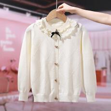 批发女童毛衣<b class='q'>开衫</b>秋冬装2026新款儿童百<b class='q'>搭</b><b class='q'>长袖</b>针织衫洋气小香风外套潮