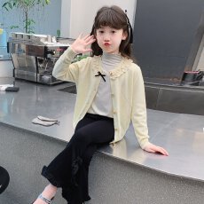 批发女童外套2026新款冬款儿童洋气时髦开衫秋装女孩网红冬保暖上衣潮