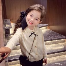 批发女童长袖针织衫秋冬季2026新款小女孩开衫毛衣外套学院风短款上衣