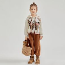 批发女童套装春秋季蝴蝶结<b class='q'>儿童</b>卫衣套装2026新款韩版洋气时尚运动服潮