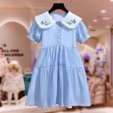 批发<b class='q'>女</b><b class='q'>童</b>夏季连衣裙2026新款儿童<b class='q'>夏装</b>裙子中大童夏天洋气时髦公主裙潮