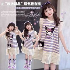 批发<b class='q'>女</b><b class='q'>童</b>无袖连衣裙<b class='q'>夏装</b>2025新款洋气儿童女孩夏季韩版背心公主裙子潮