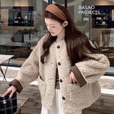 批发秋冬独特超好看今年流行漂亮韩系慵懒小香风羊羔毛加绒短款厚<b class='q'>外套</b>
