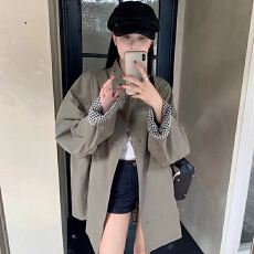 批发巨好看的早秋超火风衣外套女2026新款今年流行爆款小个子夹克上衣