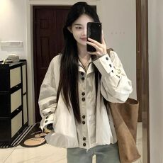 批发原版做法 秋<b class='q'>冬</b>独特超好看风衣外套女款百搭新款韩系小个子夹克女