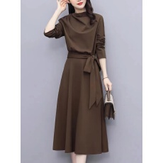 批发2026年早春<b class='q'>新款</b>高端连衣裙<b class='q'>女</b>气质修身收腰显瘦赫本温柔风打底裙子