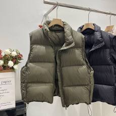 批发2026秋冬新款韩版加厚立领羽绒马甲女短款宽松休闲外穿背心