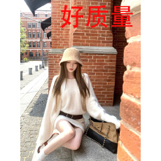 批发09.16 盘盘腰臀主场绵羊毛针织连衣裙配腰带