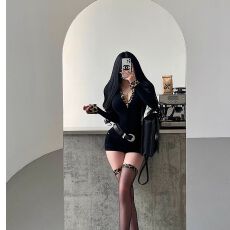 批发复古辣妹低胸深V领豹纹长袖T恤女春季美拉德假两件内搭打底衫上衣