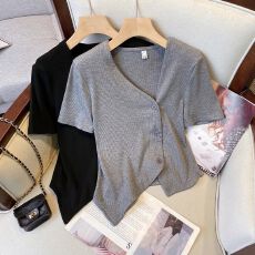 批发【原版做工】运动<b class='q'>套装</b>女夏时尚洋修身上衣显瘦冰丝休闲阔腿两件套