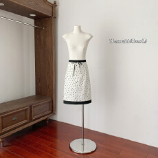 批发COOKADAILY人鱼【3.12pm14:00】杏色波点撞色抽绳质感<b class='q'>休闲</b>半身裙