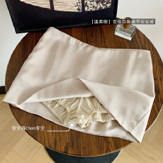 批发3.30 8PM温柔缎珍珠感光泽一条搭所有 百搭包臀裙带安全裤