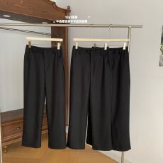 批发5werkwen 私服t0p1西裤 修身窄窄直筒西裤筋骨挺括中高腰显瘦长裤