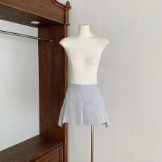 批发若语定制 高阶少女感 学院风亚麻棉衬衫半裙羊毛开衫外套三件套