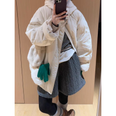 批发松紧腰加厚加绒夹棉短<b class='q'>裤</b>女2025冬季新款阔腿<b class='q'>显瘦</b>百搭五分<b class='q'>裤</b>靴<b class='q'>裤</b>