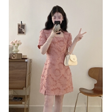 批发实拍~大码女装微胖夏季穿搭裙胖mm遮肚气质显瘦短袖<b class='q'>连衣裙</b>