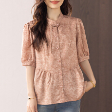 批发限价+12+小视频 新中式国风七分袖<b class='q'>衬衫</b>夏季2026新款夏<b class='q'>衬衣</b>女气质