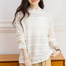 批发限价+12+小视频 2026年春秋新款蕾丝打底衫女气质<b class='q'>长袖</b>T恤内搭上衣