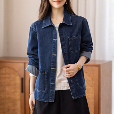 批发限价+12+小视频 2026新款春季女装牛仔衣外套女宽松时尚洋气上衣