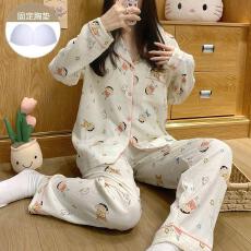 批发LS量大价优25年秋季云朵棉带胸垫长袖<b class='q'>套装</b>少女感网红爆款直播高品