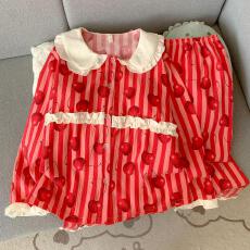 批发LS量大价优25年秋季云朵棉带胸垫长袖<b class='q'>套装</b>公主风网红爆款直播高品