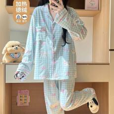 批发量大价优25年秋冬季德绒长袖开衫<b class='q'>套装</b>网红爆款直播高品翻领保暖