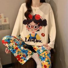 批发LS练盛量大价优23春季新品直播高品睡衣睡裤<b class='q'>套装</b>家居服可外穿