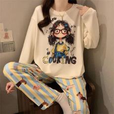 批发量大价优26年春季罗纹德绒长袖圆领套装少女感爆款直播高品卡通