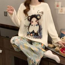 批发量大价优26年春季罗纹德绒长袖圆领套装少女感爆款直播高品卡通