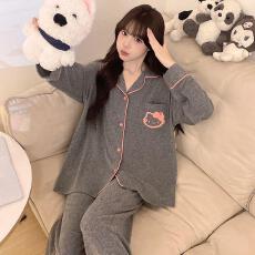 量大价优26年春季羊绒毛巾锈180g开胸长袖套装直播高品双长开衫