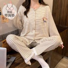 批发量大价优26年春季聚酯钎维180g开胸长袖套装直播高品双长仿棉开衫