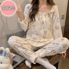 批发量大价优26年秋春季云朵棉150g方领长袖<b class='q'>套装</b>仿棉直播高品可外穿