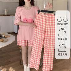 批发量大价优26年秋春季莫代尔圆领短袖三件套装少女直播高品可外穿