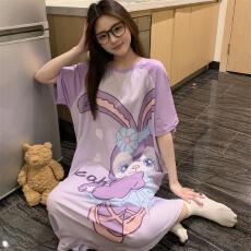 批发量大价优26年夏季聚酯纤维150g圆领睡裙少女短裙直播高品可外穿